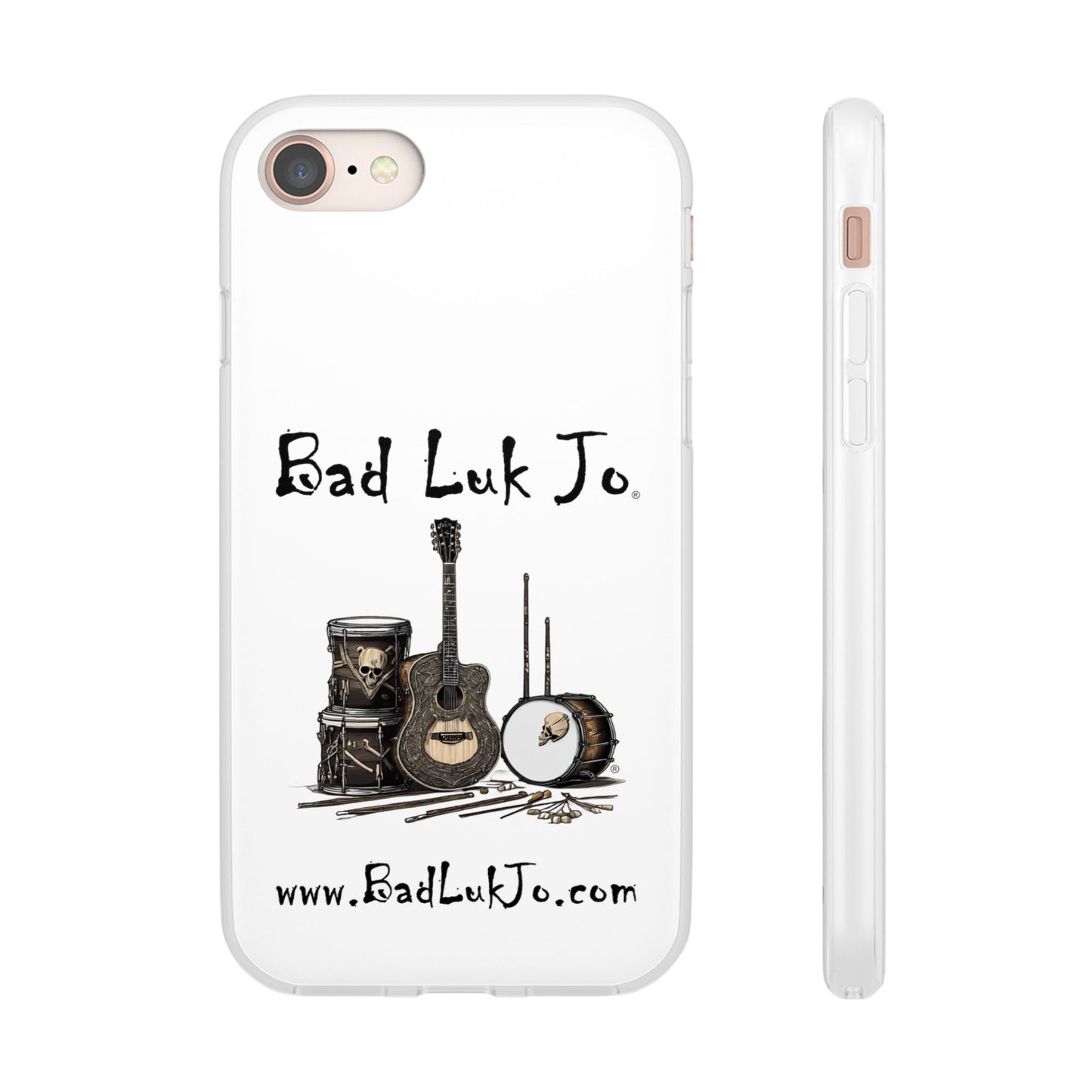 Bad Luk Jo iPhone Flexi Case - Perfect for Music Lovers! - FREE ECONOMY SHIPPING