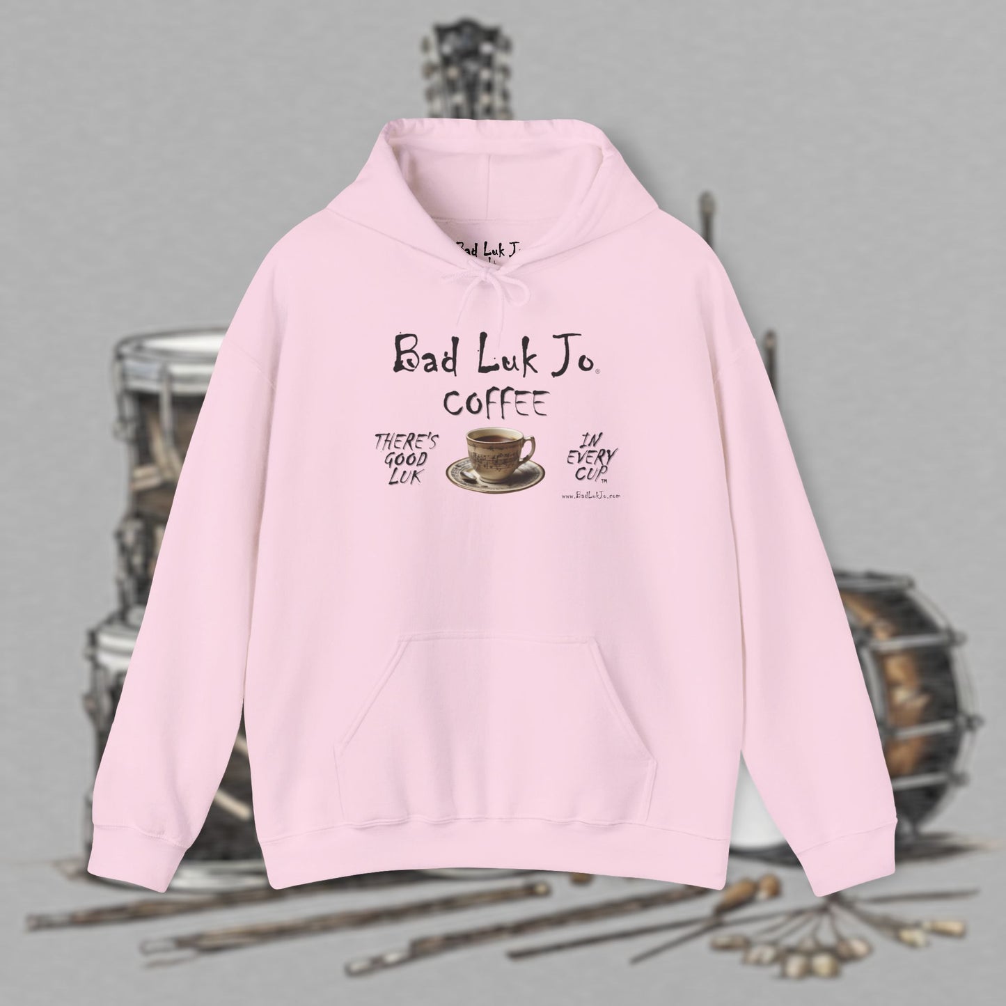 Bad Luk Jo Coffee Hoodie — Coffee Cup Sweatshirt - FREE ECONOMY SHIPPING