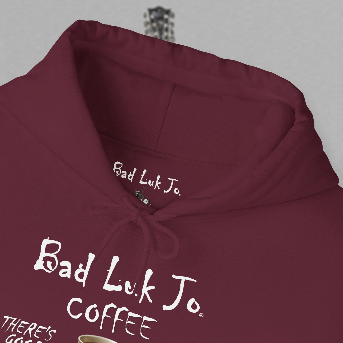 Bad Luk Jo Coffee Hoodie — Coffee Cup Sweatshirt - FREE ECONOMY SHIPPING