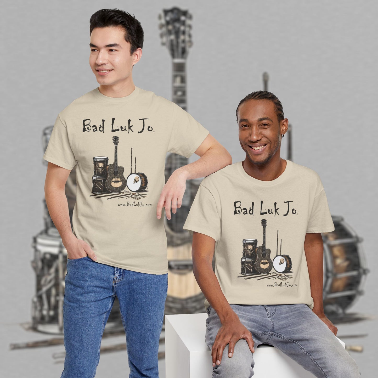 Bad Luk Jo Unisex Heavy Cotton Tee - Perfect Gift for Music Lovers - FREE ECONOMY SHIPPING