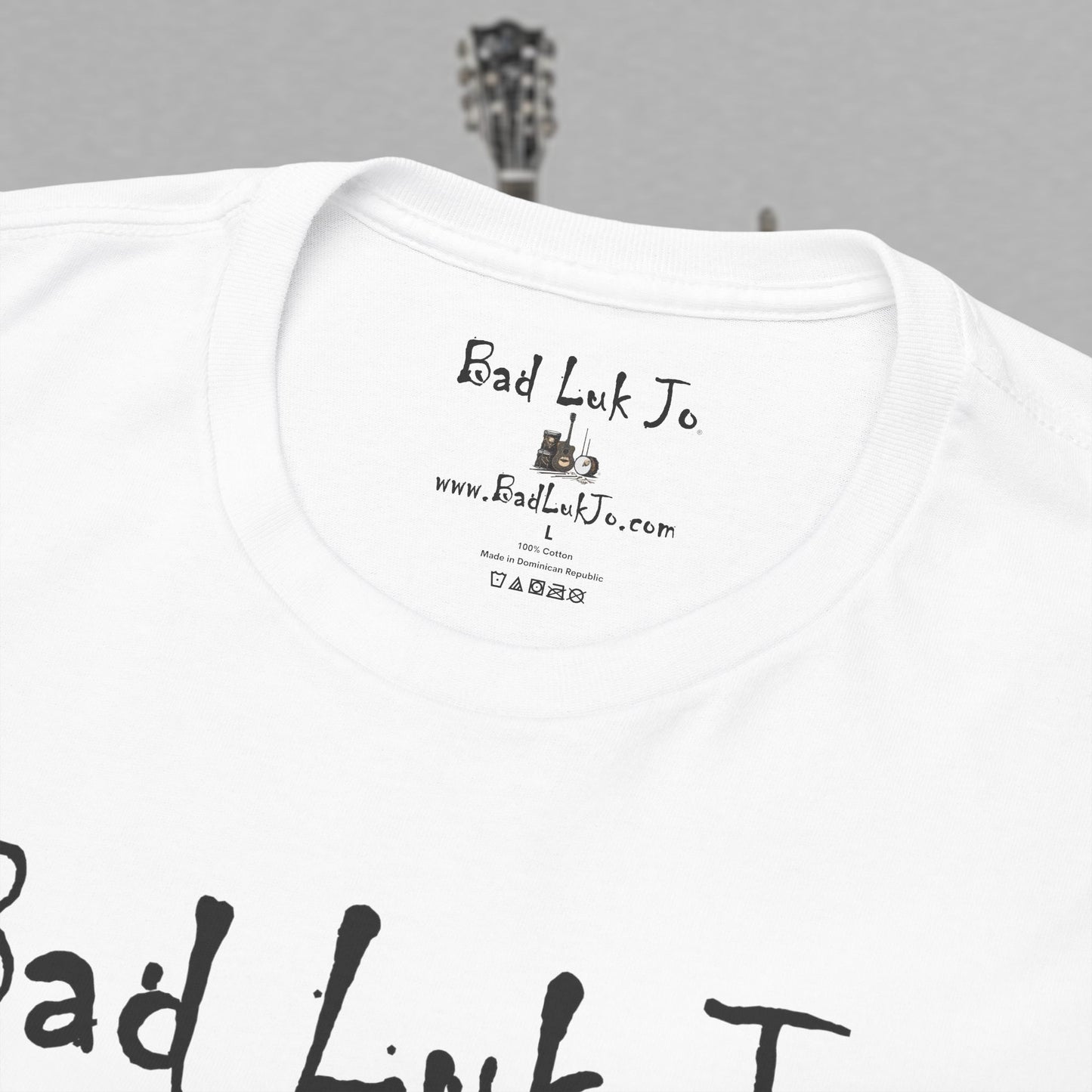 Bad Luk Jo Unisex Heavy Cotton Tee - "There's Good Luk in Every Cup" - Perfect Gift for Coffee Lovers - FREE ECONOMY SHIPPING