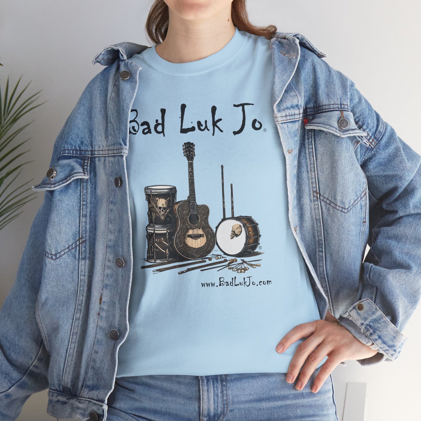 Bad Luk Jo Unisex Heavy Cotton Tee - Perfect Gift for Music Lovers - FREE ECONOMY SHIPPING