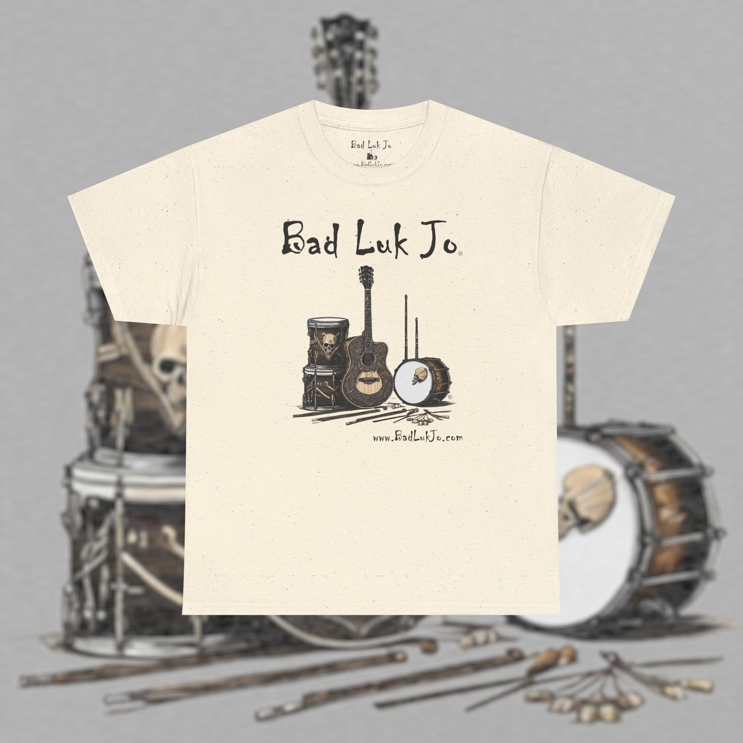 Bad Luk Jo Unisex Heavy Cotton Tee - Perfect Gift for Music Lovers - FREE ECONOMY SHIPPING