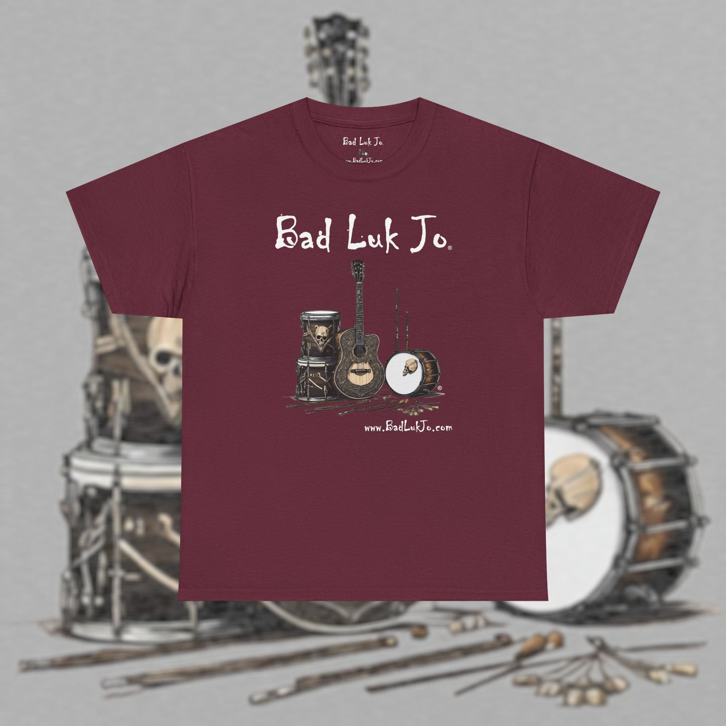 Bad Luk Jo Unisex Heavy Cotton Tee - Perfect Gift for Music Lovers - FREE ECONOMY SHIPPING