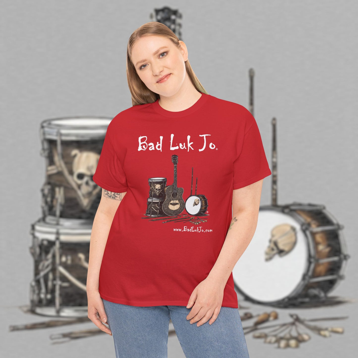 Bad Luk Jo Unisex Heavy Cotton Tee - Perfect Gift for Music Lovers - FREE ECONOMY SHIPPING
