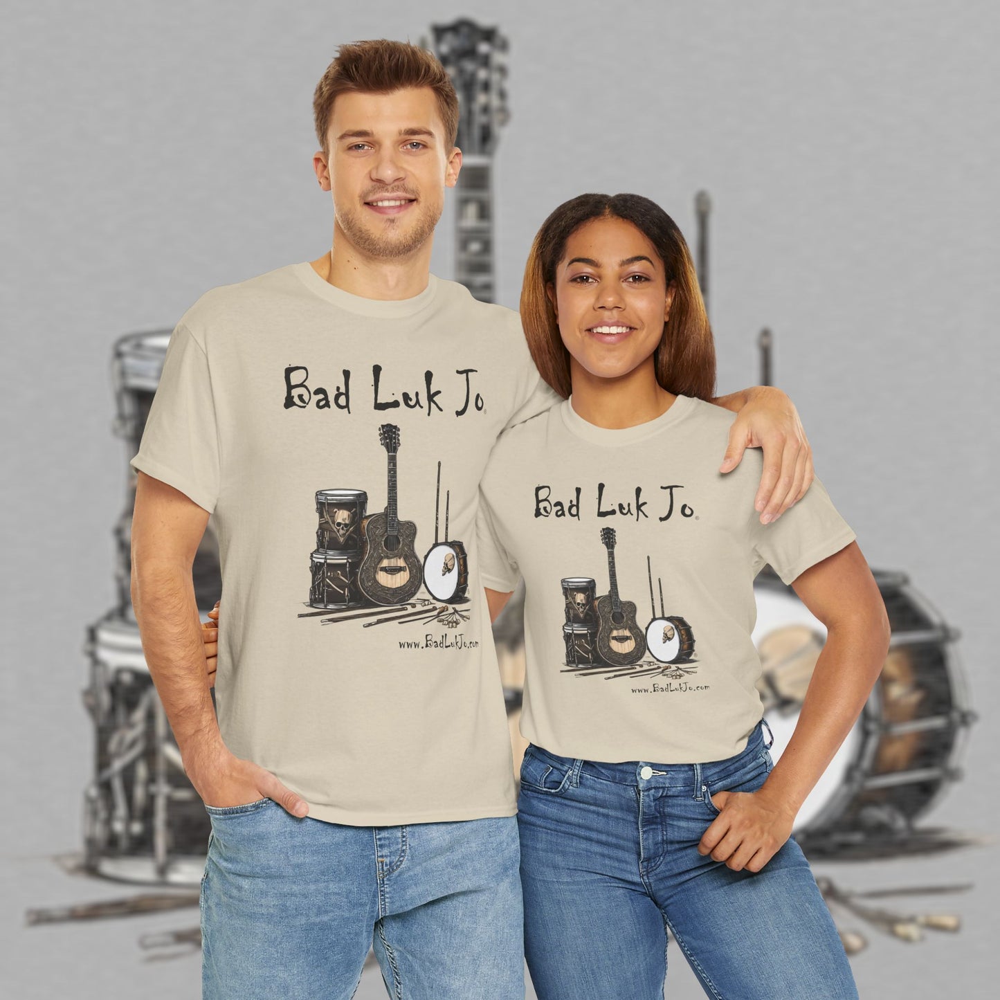 Bad Luk Jo Unisex Heavy Cotton Tee - Perfect Gift for Music Lovers - FREE ECONOMY SHIPPING