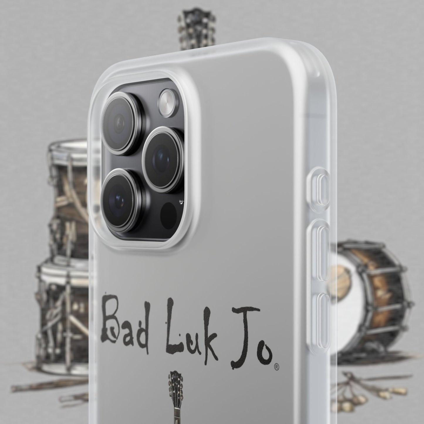 Bad Luk Jo iPhone Flexi Case - Perfect for Music Lovers! - FREE ECONOMY SHIPPING