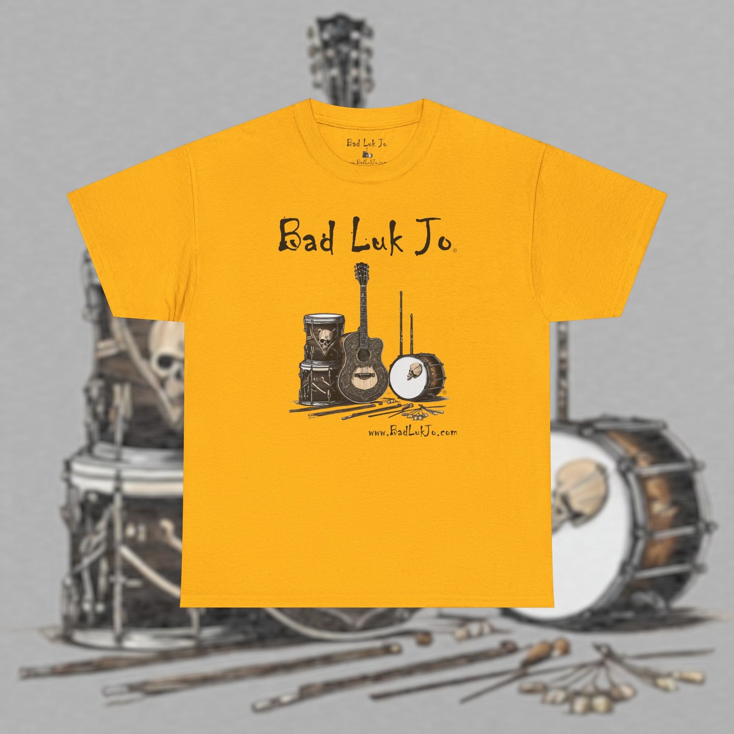 Bad Luk Jo Unisex Heavy Cotton Tee - Perfect Gift for Music Lovers - FREE ECONOMY SHIPPING