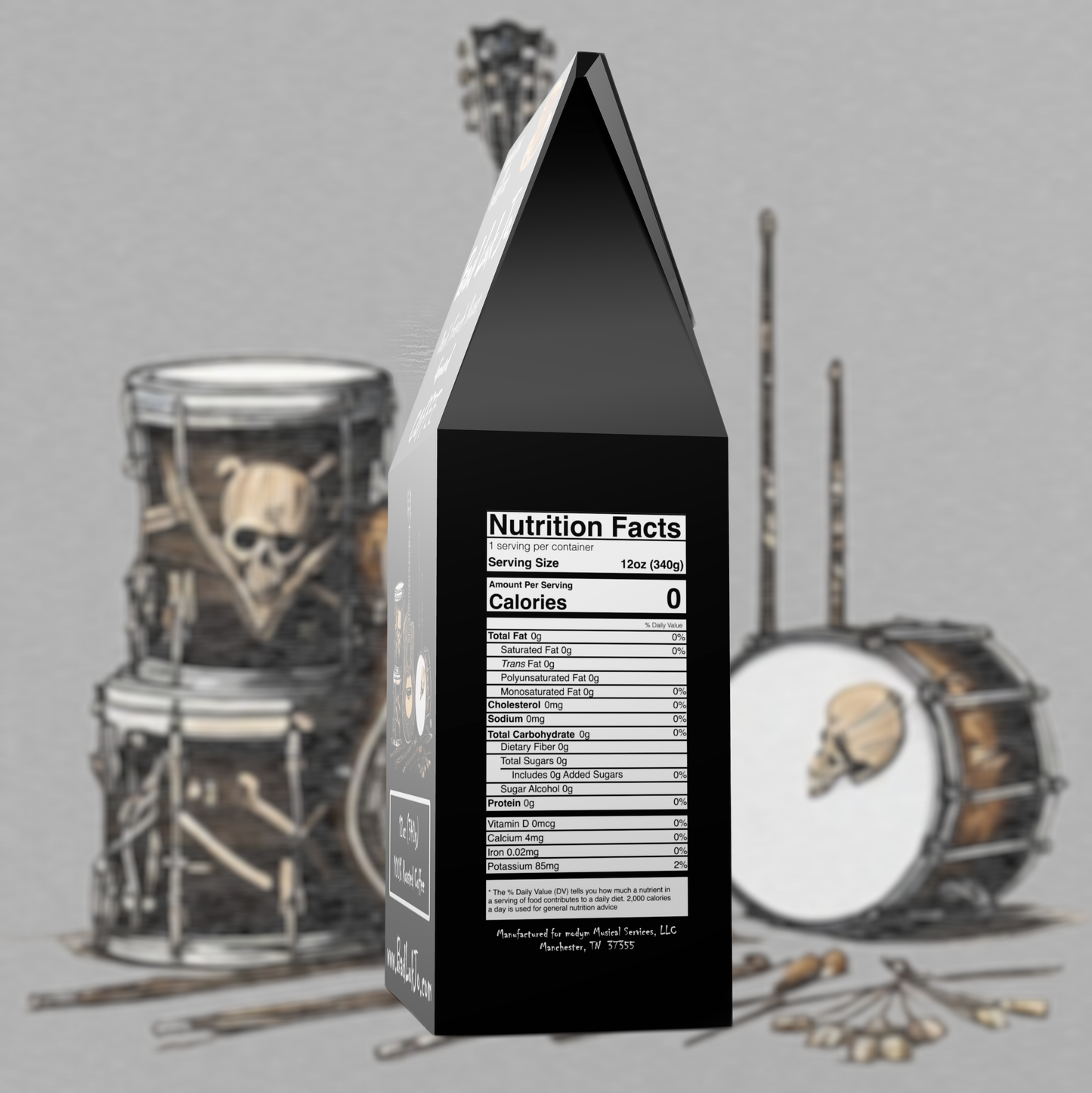 Bad Luk Jo Dark French Roast Ground Coffee - There's Good Luk in Every Cup - 12oz. - FREE STANDARD SHIPPING