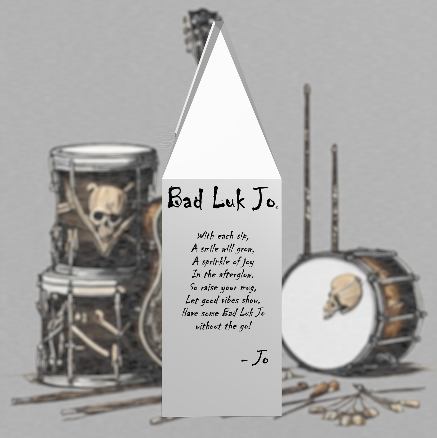 Bad Luk Jo Decaffeinated Ground Coffee - There's Good Luk in Every Cup - 12oz. - FREE STANDARD SHIPPING