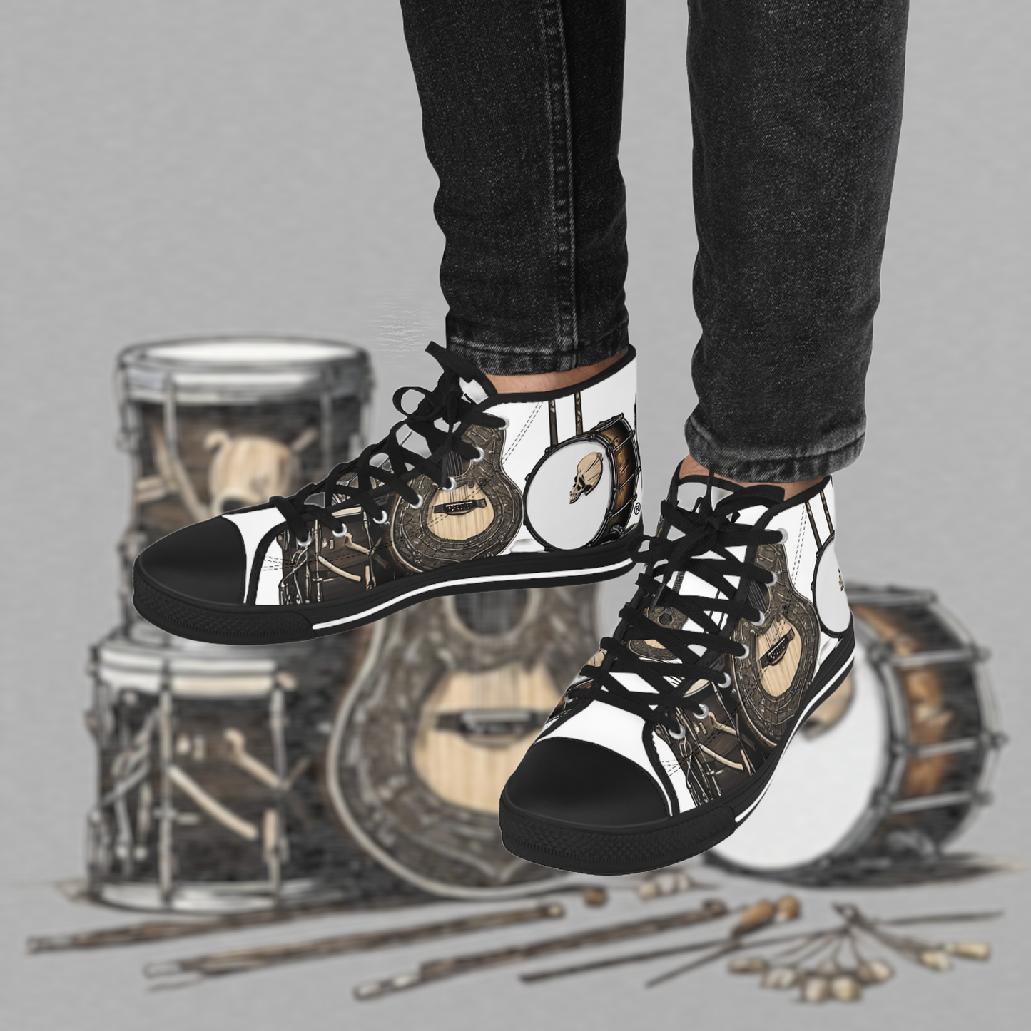 Bad Luk Jo Men's High Top Sneakers - FREE STANDARD SHIPPING