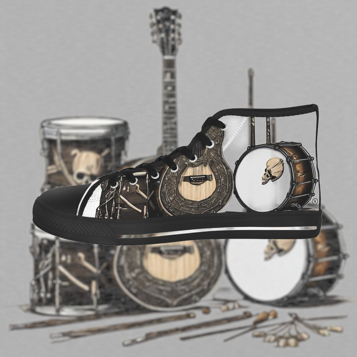 Bad Luk Jo Men's High Top Sneakers - FREE STANDARD SHIPPING