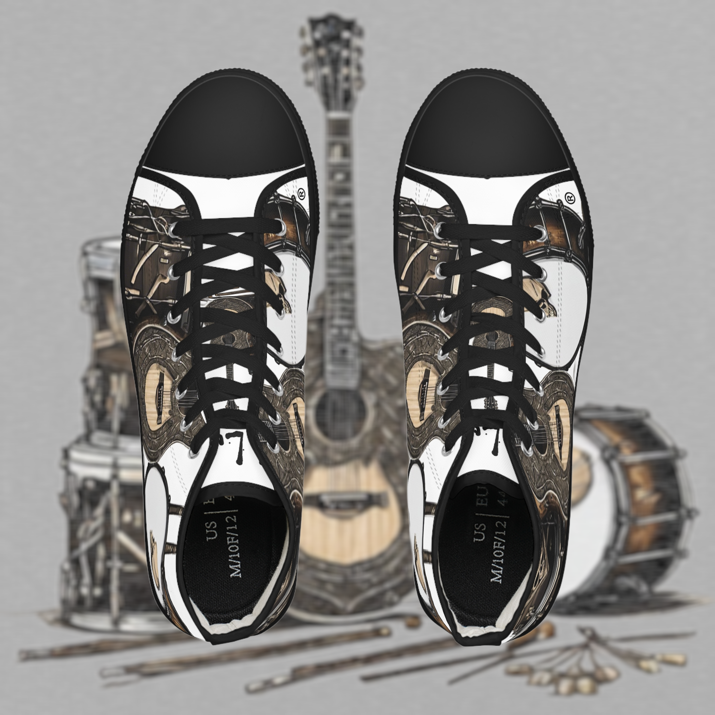 Bad Luk Jo Men's High Top Sneakers - FREE STANDARD SHIPPING