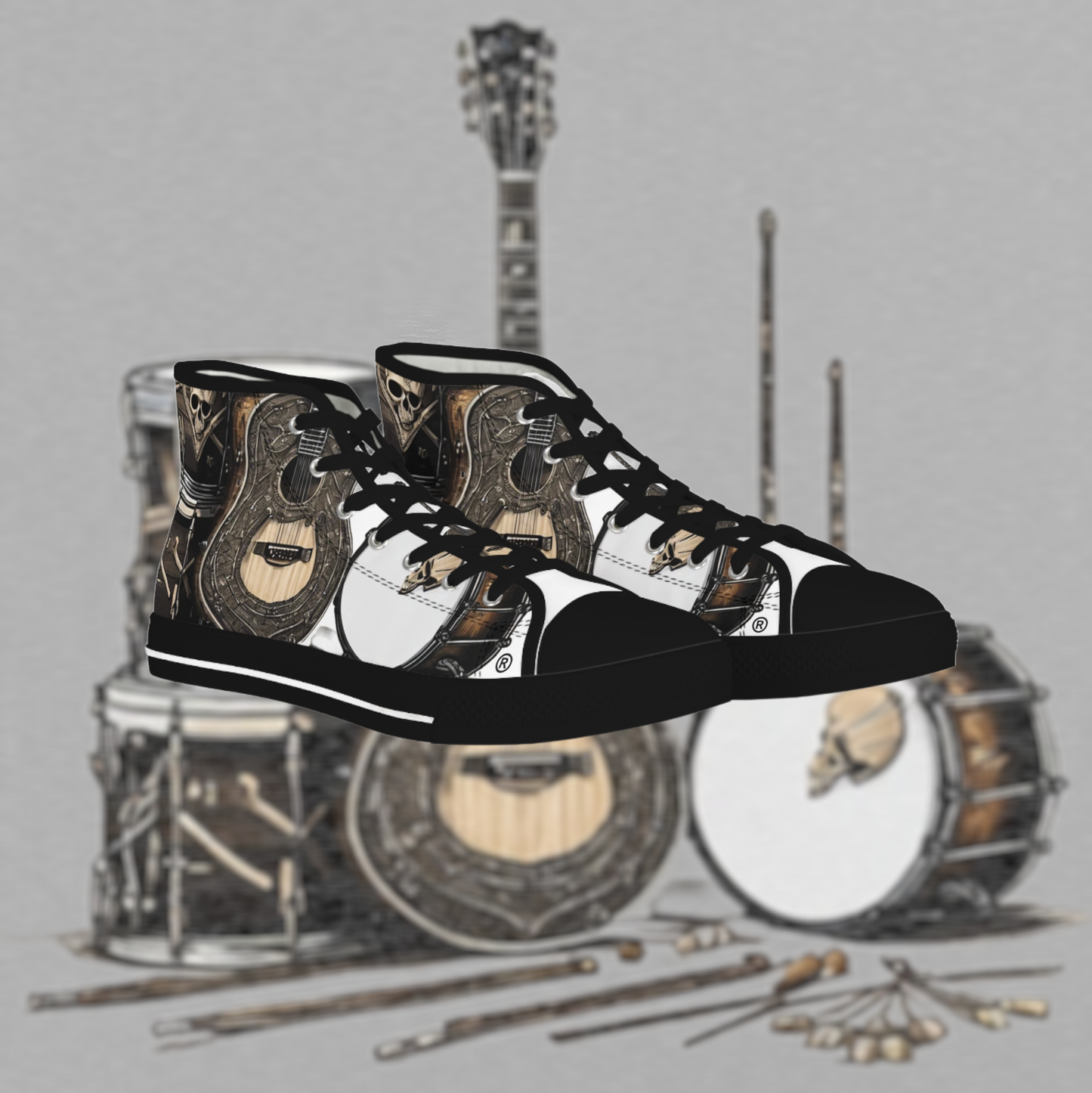 Bad Luk Jo Men's High Top Sneakers - FREE STANDARD SHIPPING