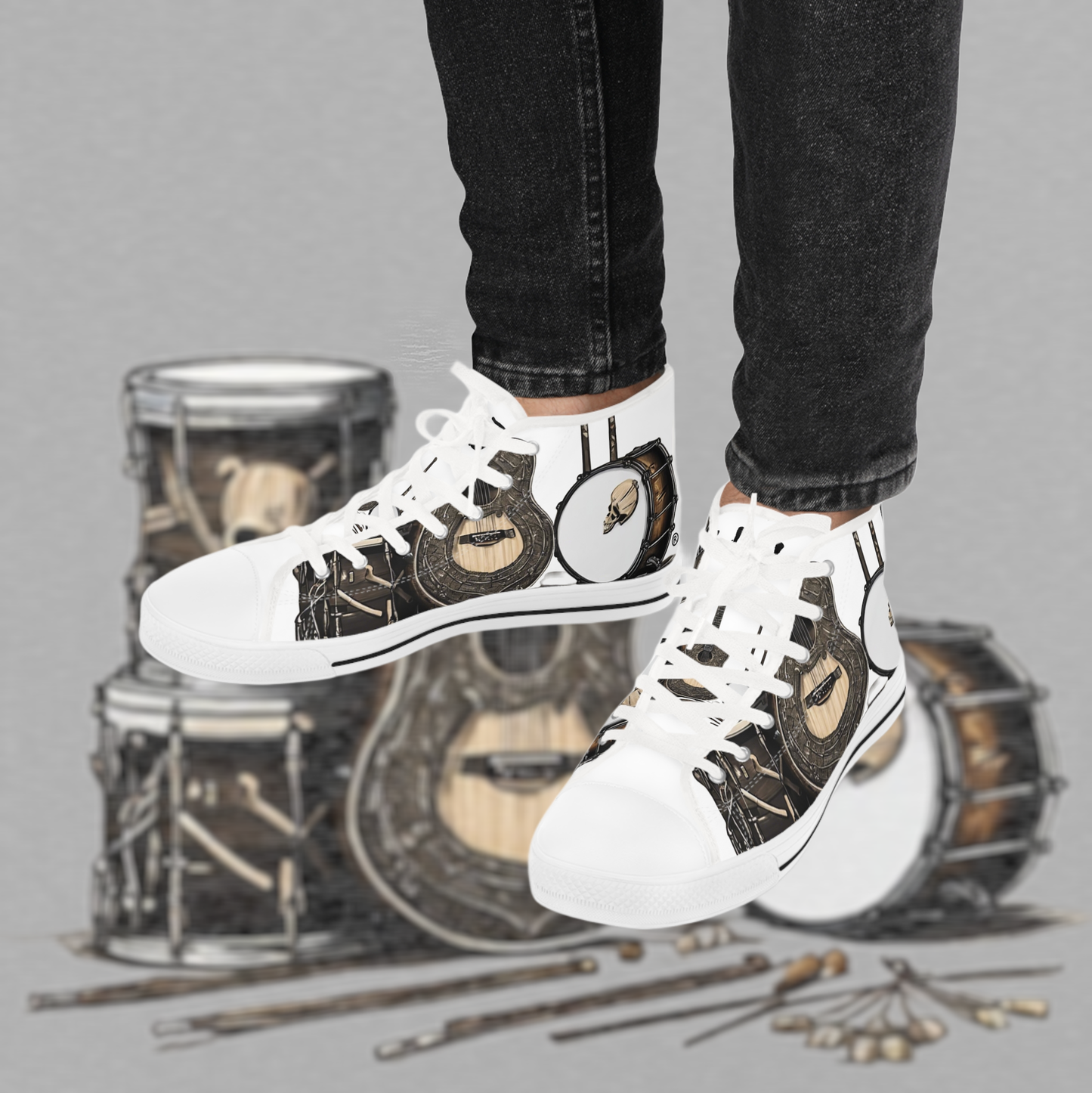 Bad Luk Jo Men's High Top Sneakers - FREE STANDARD SHIPPING