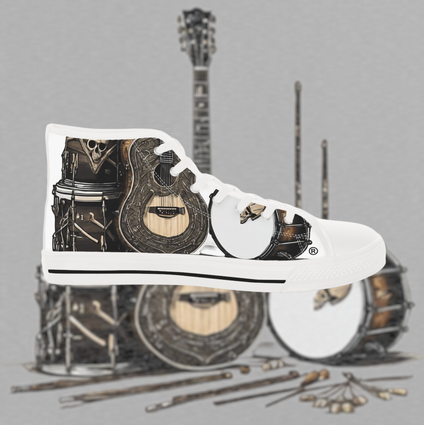 Bad Luk Jo Men's High Top Sneakers - FREE STANDARD SHIPPING