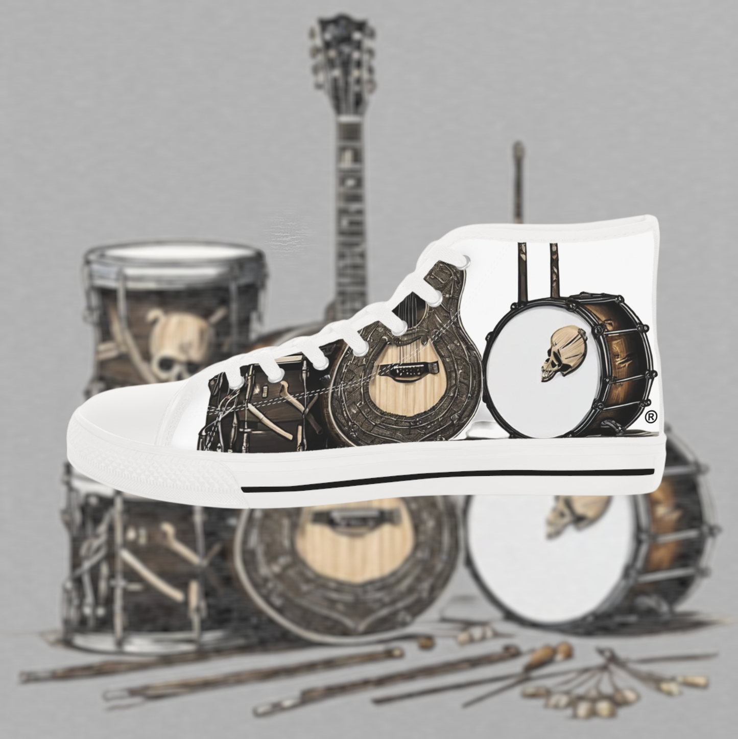 Bad Luk Jo Men's High Top Sneakers - FREE STANDARD SHIPPING