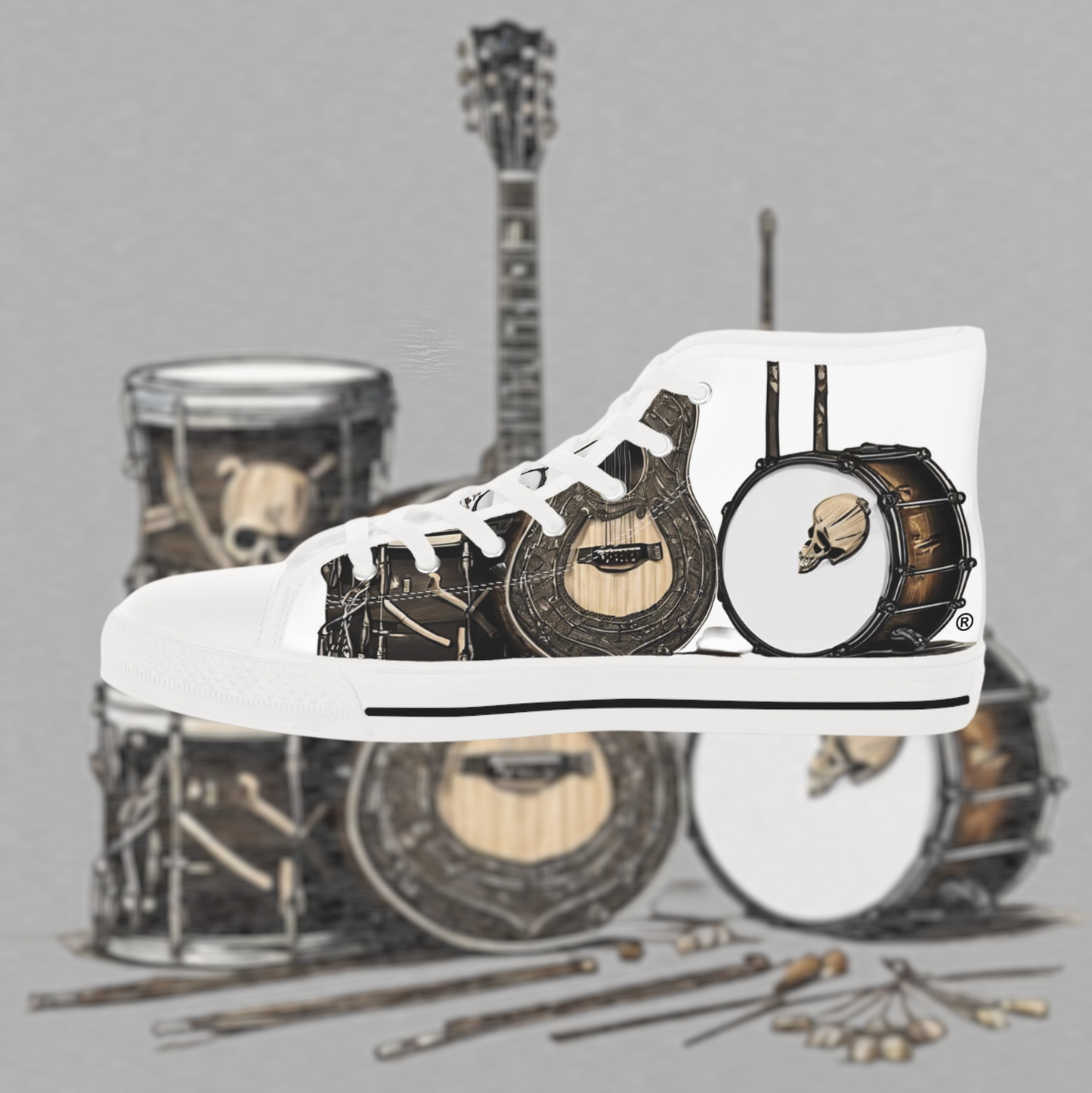 Bad Luk Jo Men's High Top Sneakers - FREE STANDARD SHIPPING