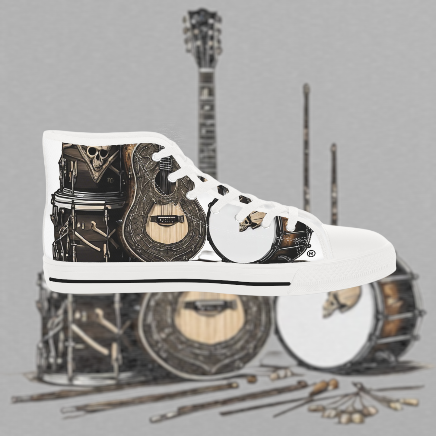 Bad Luk Jo Men's High Top Sneakers - FREE STANDARD SHIPPING