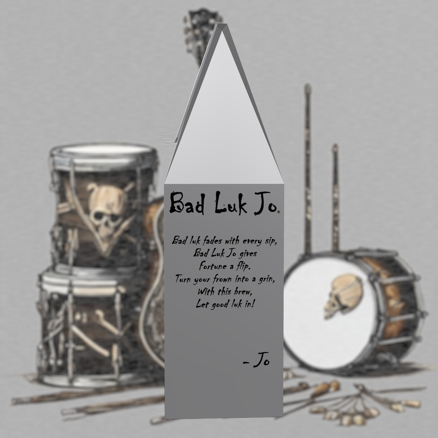 Bad Luk Jo Light-Medium Roast Ground Coffee - There's Good Luk in Every Cup - 12oz. - FREE STANDARD SHIPPING