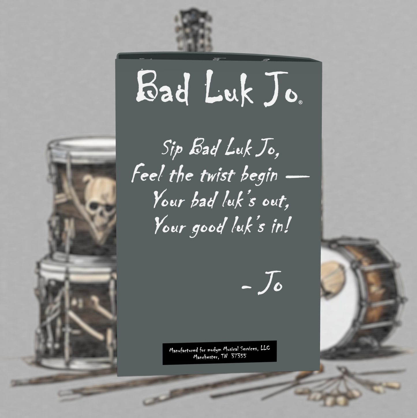 Bad Luk Jo Medium-Dark Roast Coffee Pods / Cups - There's Good Luk in Every Cup - 12 Pods / Cups - FREE STANDARD SHIPPING