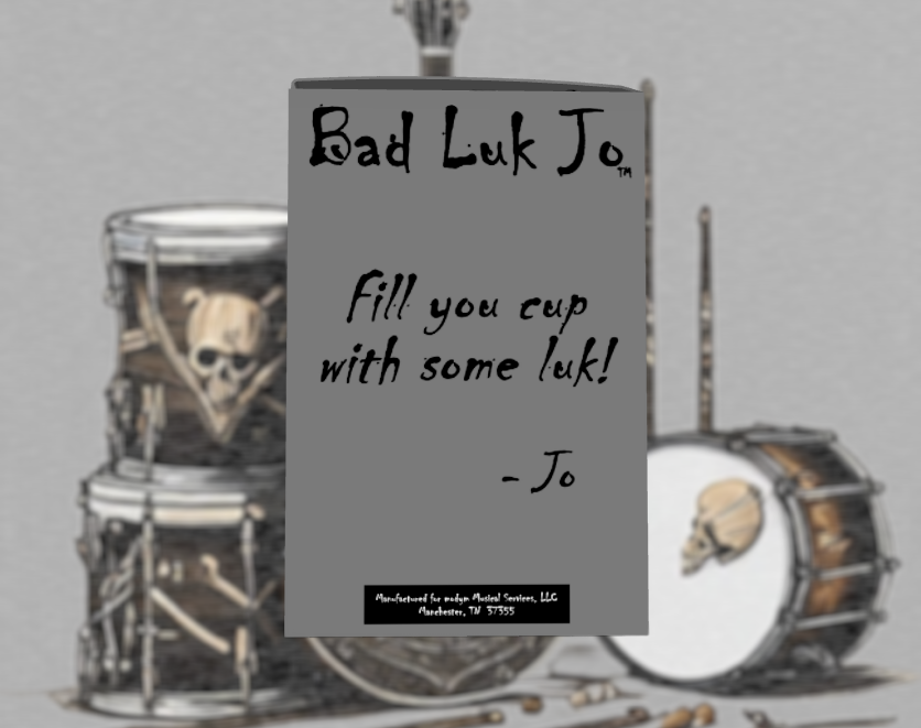 Bad Luk Jo Medium Roast Coffee Pods / Cups - There's Good Luk in Every Cup - 12 Pods / Cups - FREE STANDARD SHIPPING