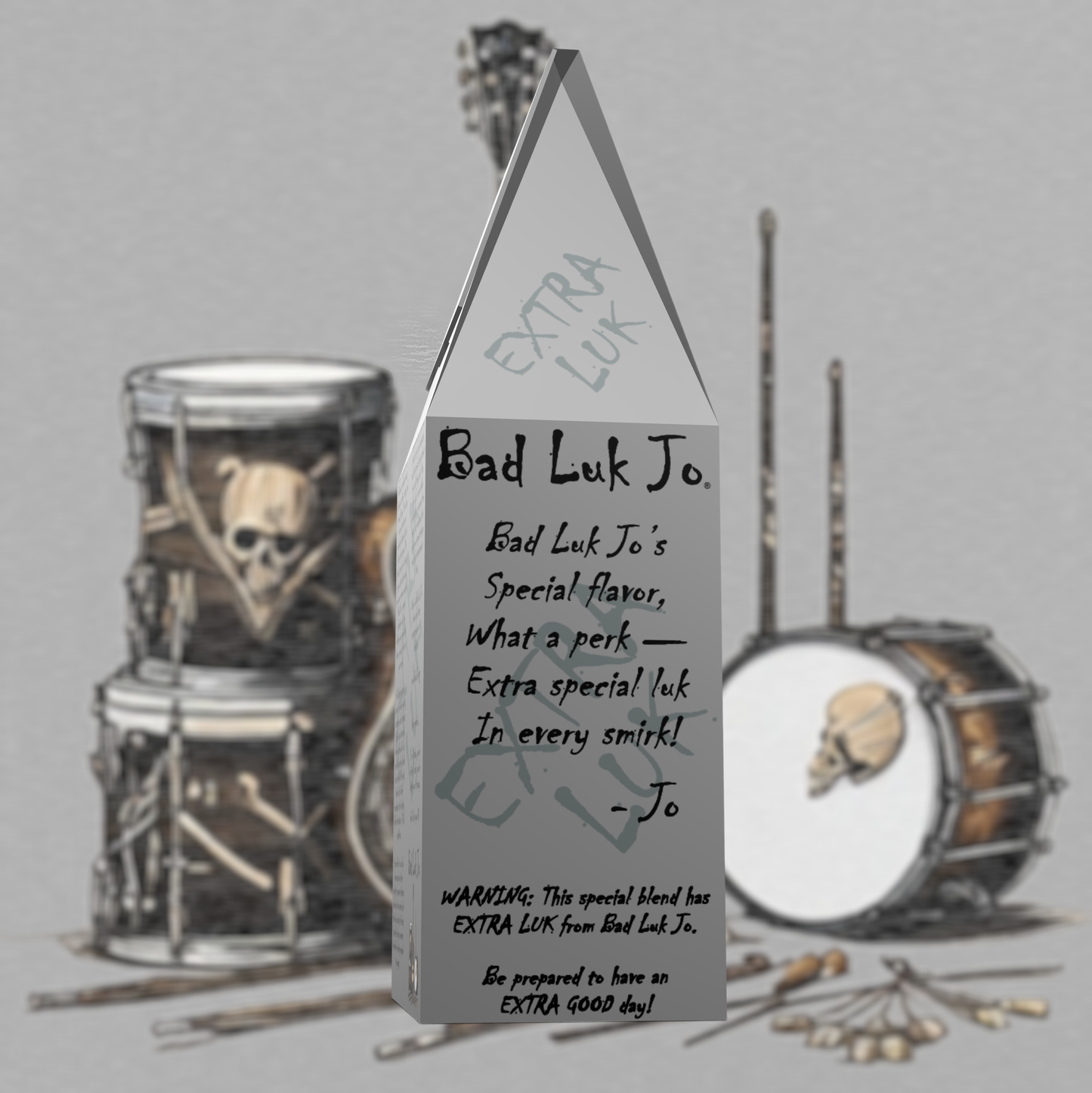 Bad Luk Jo * SPECIAL * Medium Roast Ground Coffee - There's EXTRA LUK in Every Cup - 12oz. - FREE STANDARD SHIPPING